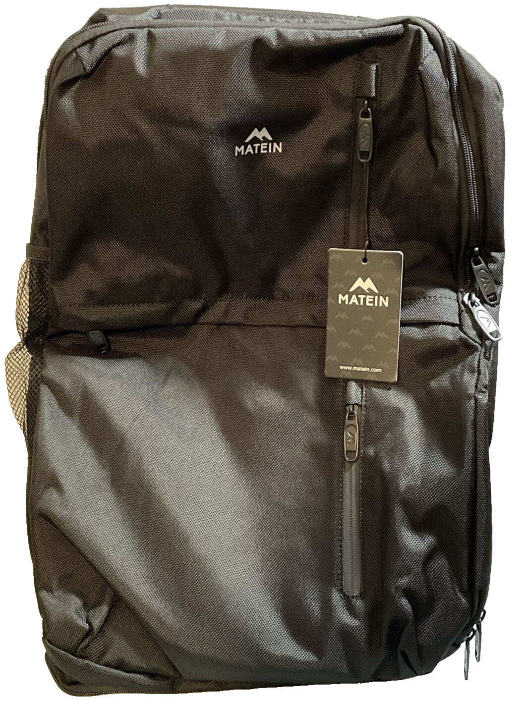MATEIN Water Repellant 40L Large 17" Laptop Carry-On Travel Black Backpack NEW