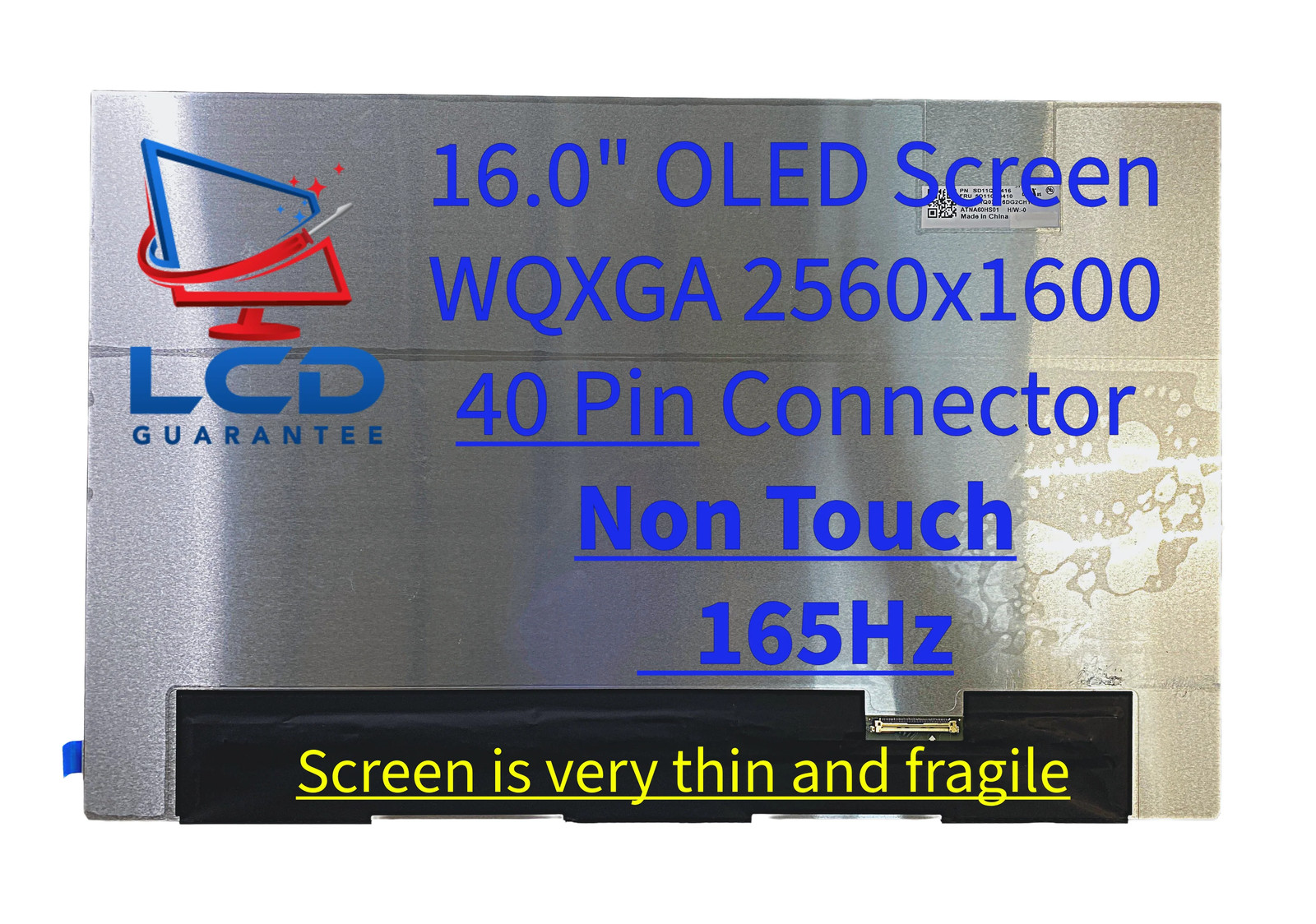 Lenovo Legion Pro 5 16IAX10 83F3 Series 16" WQXGA 165Hz Non Touch OLED Screen