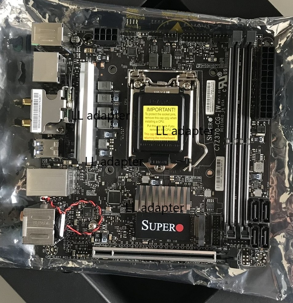 FOR Supermicro C7Z370-CG-IW LGA 1151 DDR4*2 Mini ITX Ｍotherboard Test OK