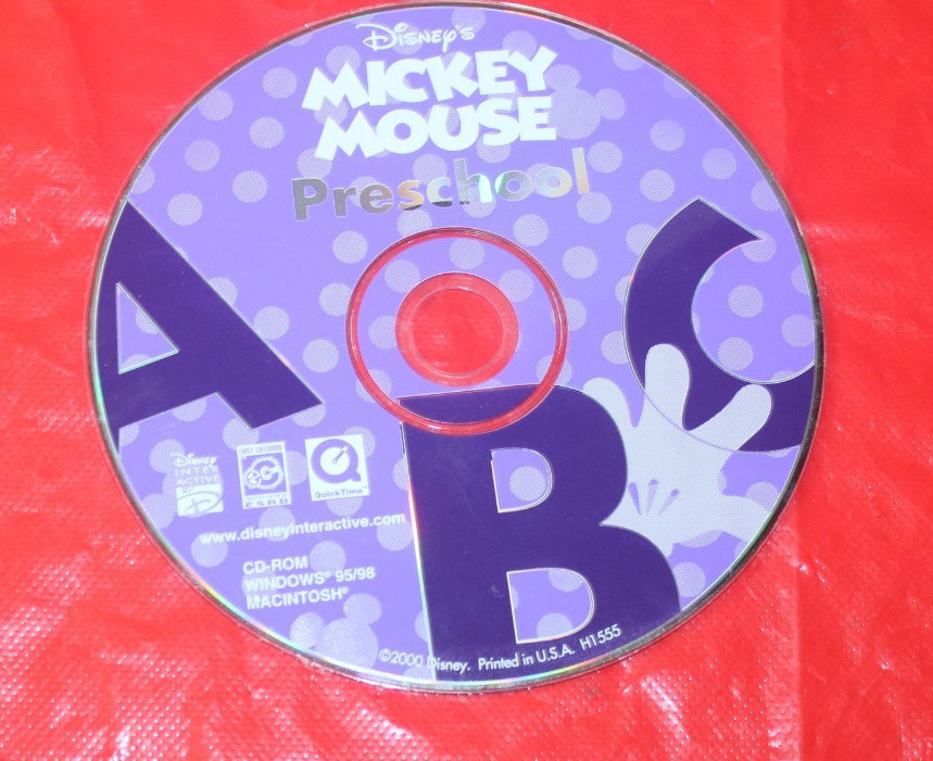 Disney Preschool PC CD-ROM Computer Game Disc Mickey Mouse 2000 *Disc Only*