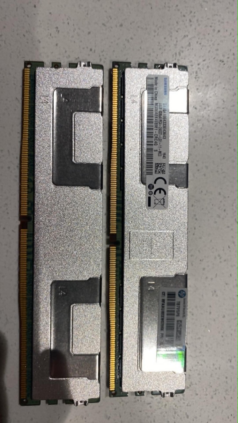 512GB (8x 64gb ) HPE Genuine Samsung 64GB 4DRX4 PC42400T-LD1-MCO.