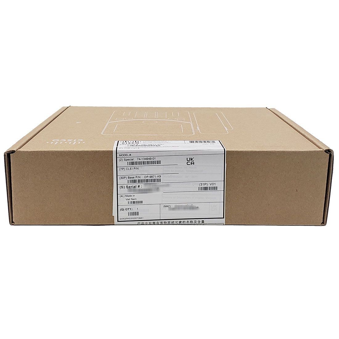 Cisco DP-9871-K9 IP Phone - Corded - Corded/Cordless - Bluetooth, Wi-Fi NEW F/S