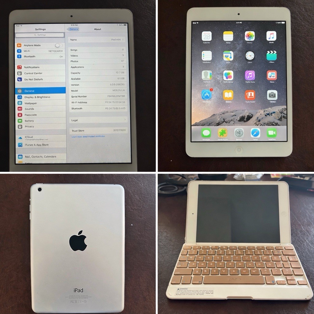 Apple iPad Mini 1st Gen 16GB WiFi 7.9”| Works Great - bundled items