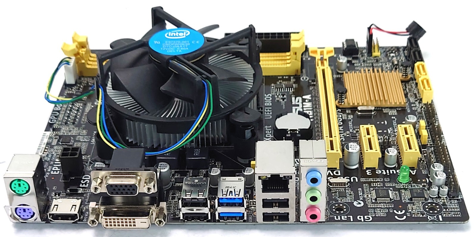 ASUS H81M-A Motherboard Bundle: Intel Core i5-4690 Fan Socket 1150