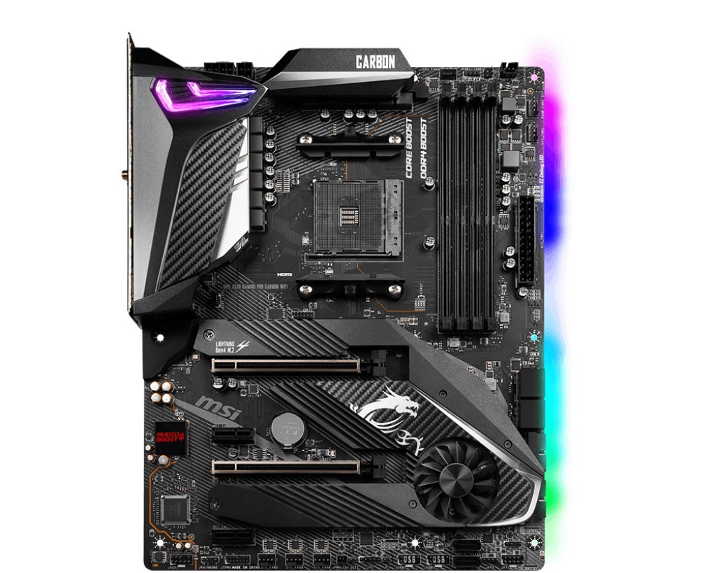MSI MPG X570 GAMING PRO CARBON WIFI ATX MB AMD RYZEN 9 SOCKET AM4 DDR4 A-XMP