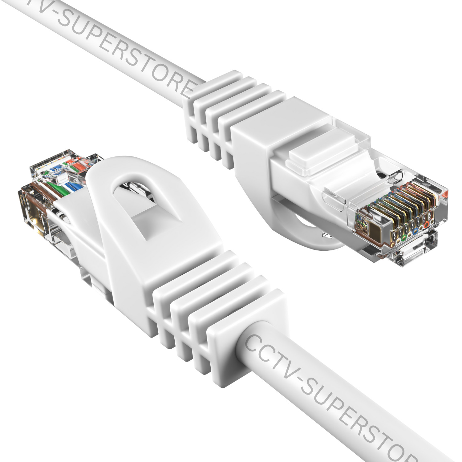 2 pcs 25FT Cat5e Ethernet Cable RJ45 UTP LAN Patch Cord Gaming Xbox PS4 White