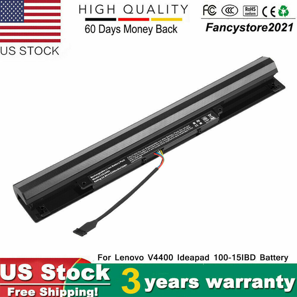 Battery L15S4A01 For Lenovo V4400 IdeaPad 100-15IBD 80UD 100-14IBD 110-15ISK US