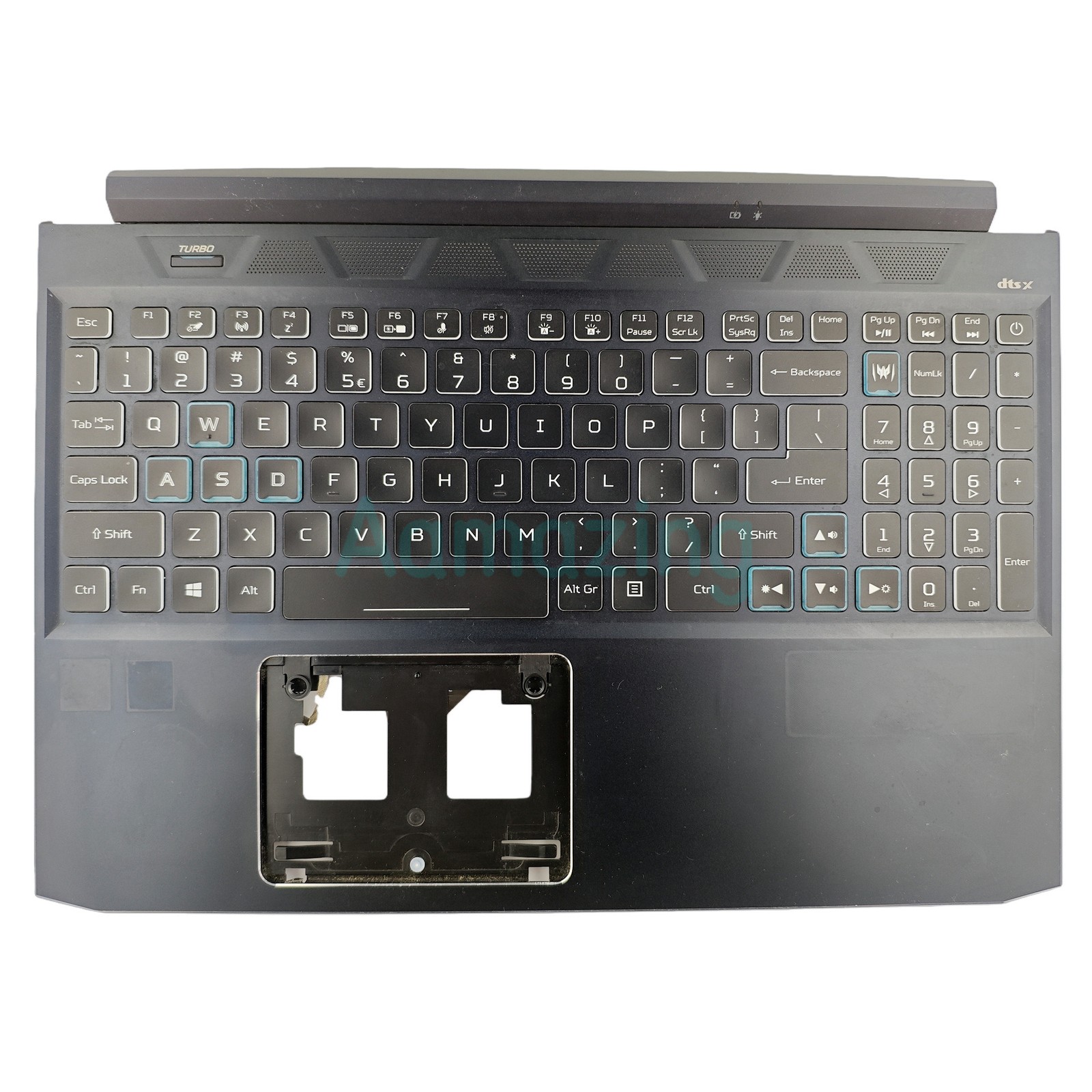For Acer Predator Helios 300 PH315-54 Palmrest w/ Backlit Keyboard 6B.QC5N2.001