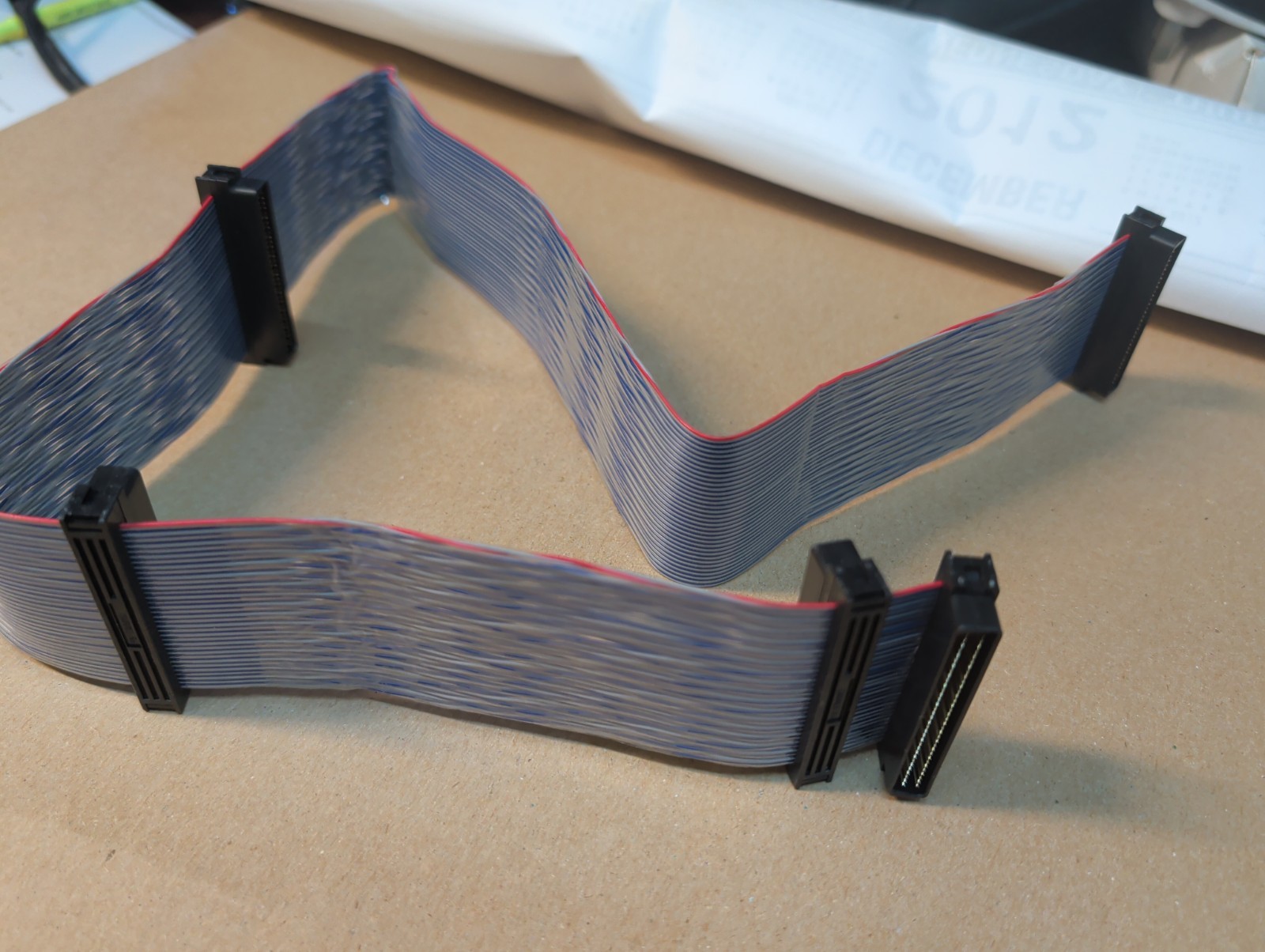 Ultra SCSI Ribbon Cable Internal 68PIN 3-Device 24 Inch