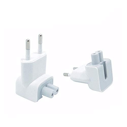 VizGiz 2 Pack US to Europe Plug Converter Travel Charger Adapter Wall White