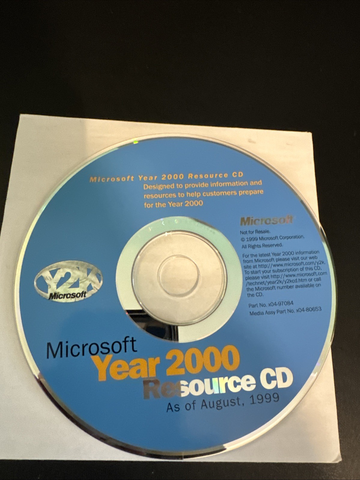 Microsoft Year 2000 Resource CD Novermber 1999