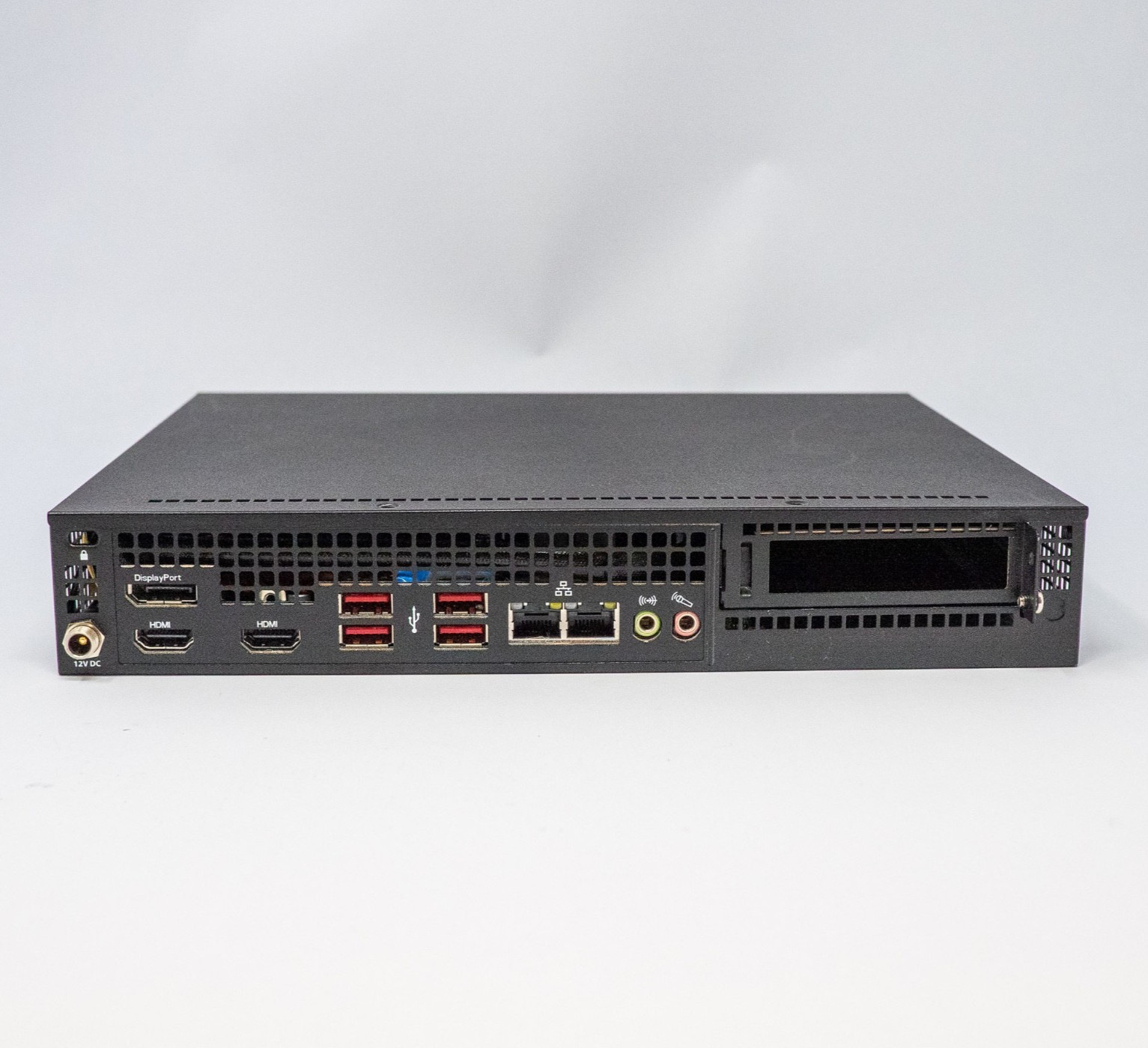 Supermicro E300-12C Mini 1U Barebone X12SCV-LVDS LGA1200 SNK-P0073A4 w/ Adapter