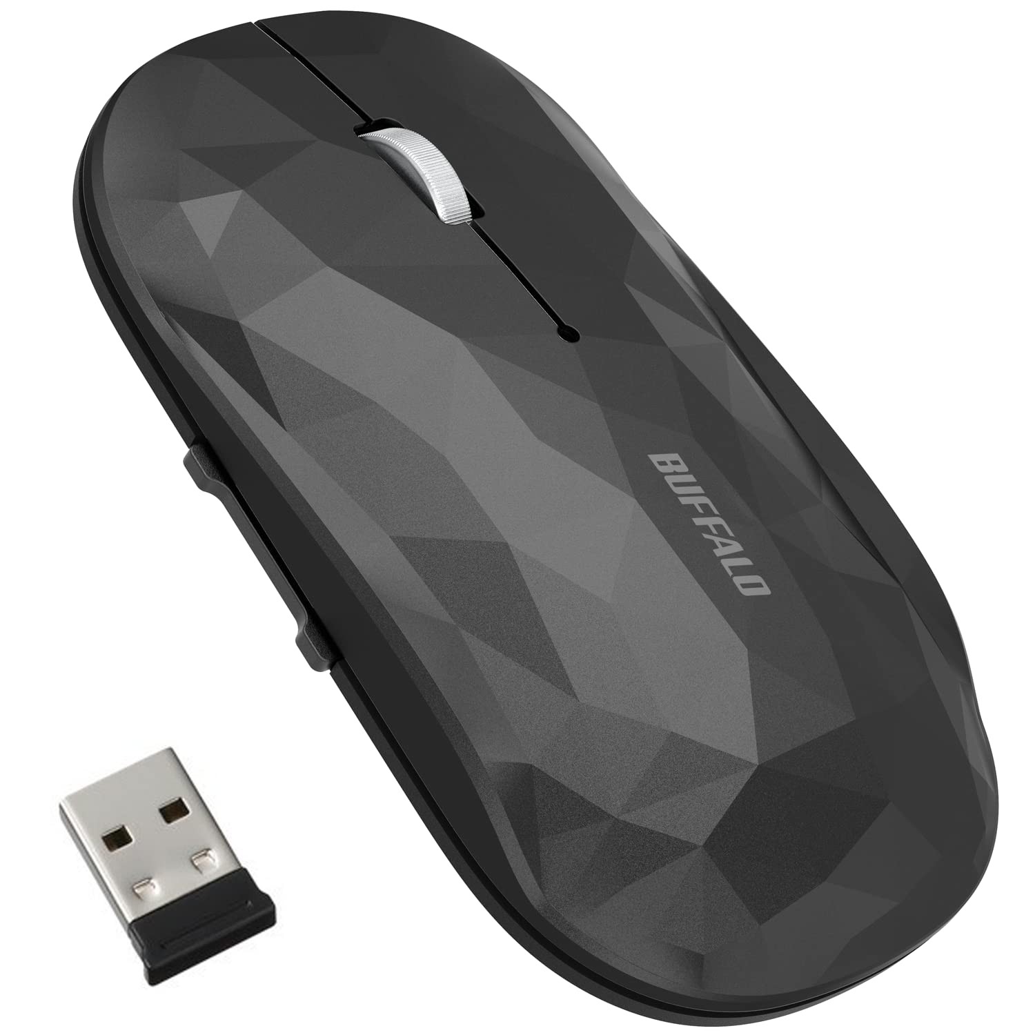 buffalo Wireless Mobile Mouse 2.4GHz Receiver attached FLEXUS Thin and Light 5Bu