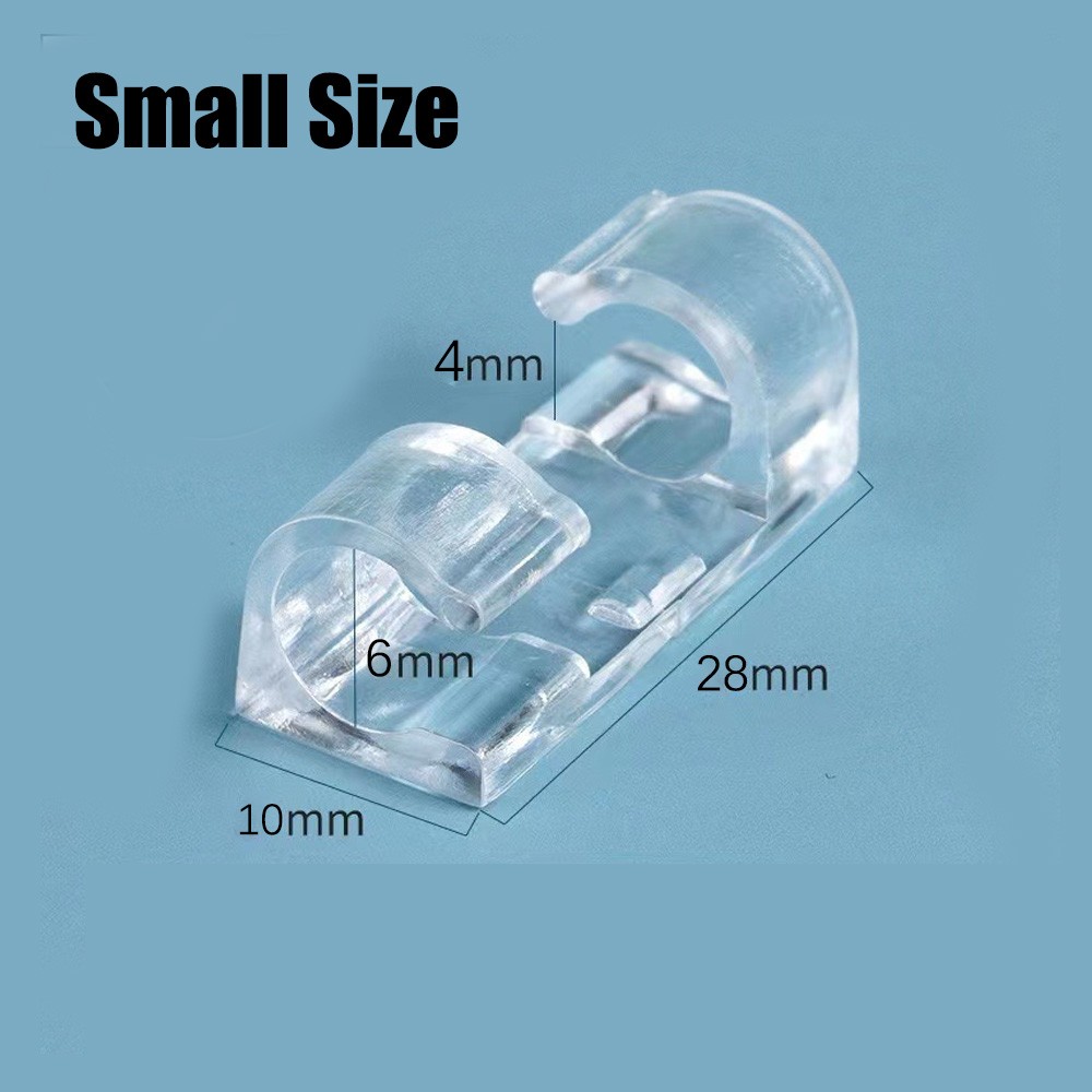 Cable Clips Self-Adhesive Tie Cord Management Wire Holder Organizer Clamp 10-100