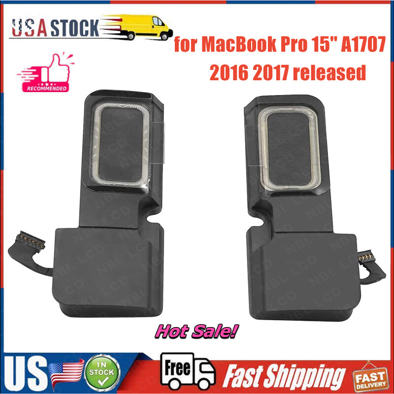 New for MacBook Pro 15" Left+Right Speaker A1707 2016 2017 Year Internal Loud
