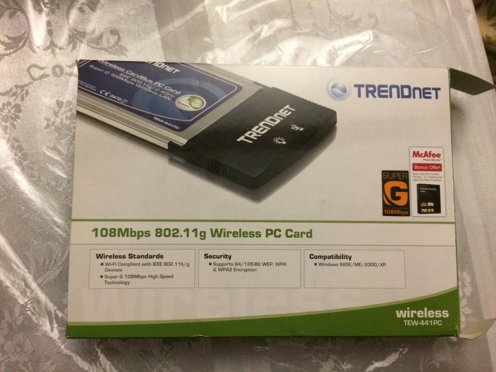 New TRENDnet Wireless TEW-441 PC 108 Mbps 802.11g 