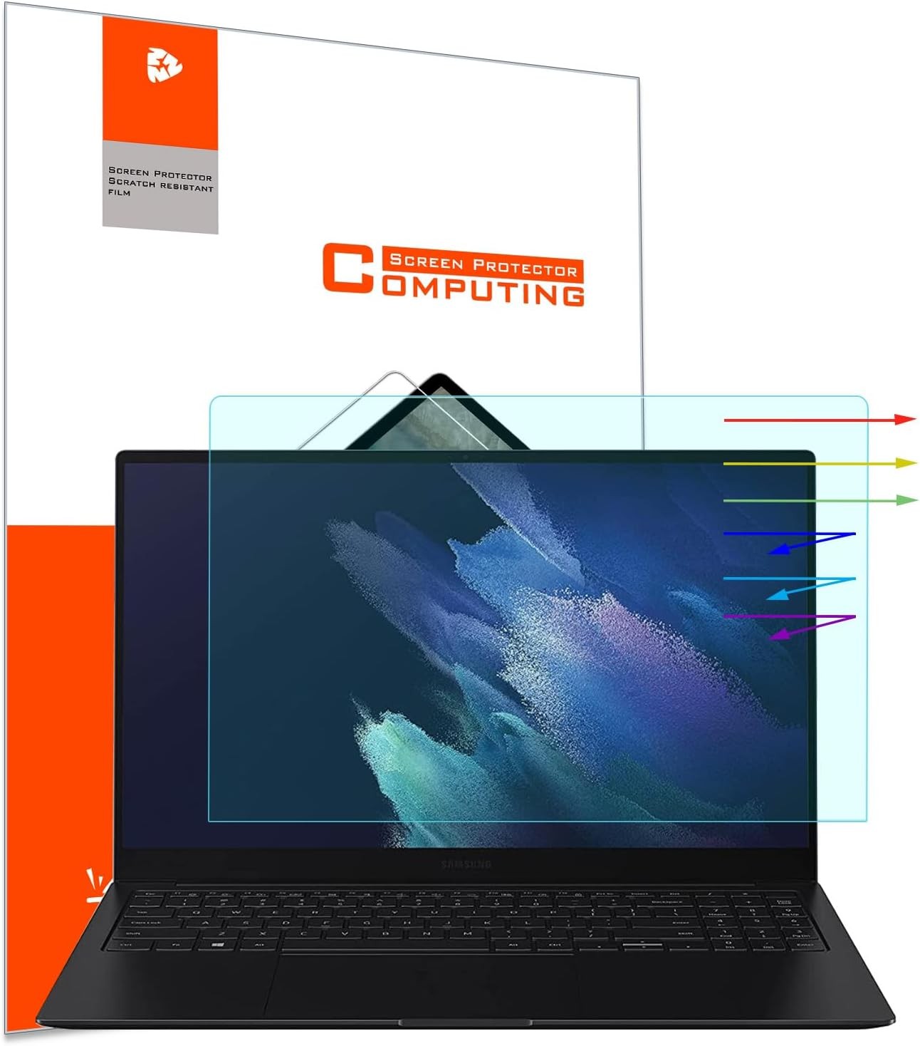 2 Pack Blue Light Blocking Screen Protectors for 15.6" Samsung Galaxy Book 4/3/2