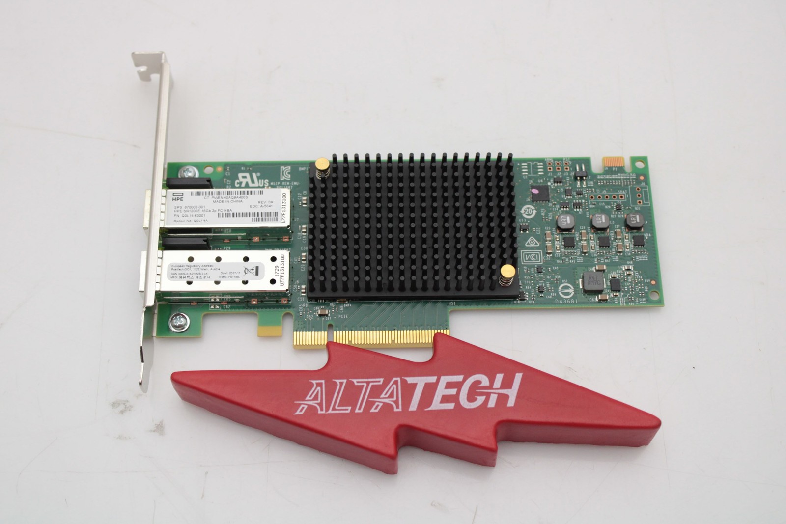 HP 870002-001 SN1200E 16GB DUAL PORT FC HBA Fibre Channel Host Bus Adapter