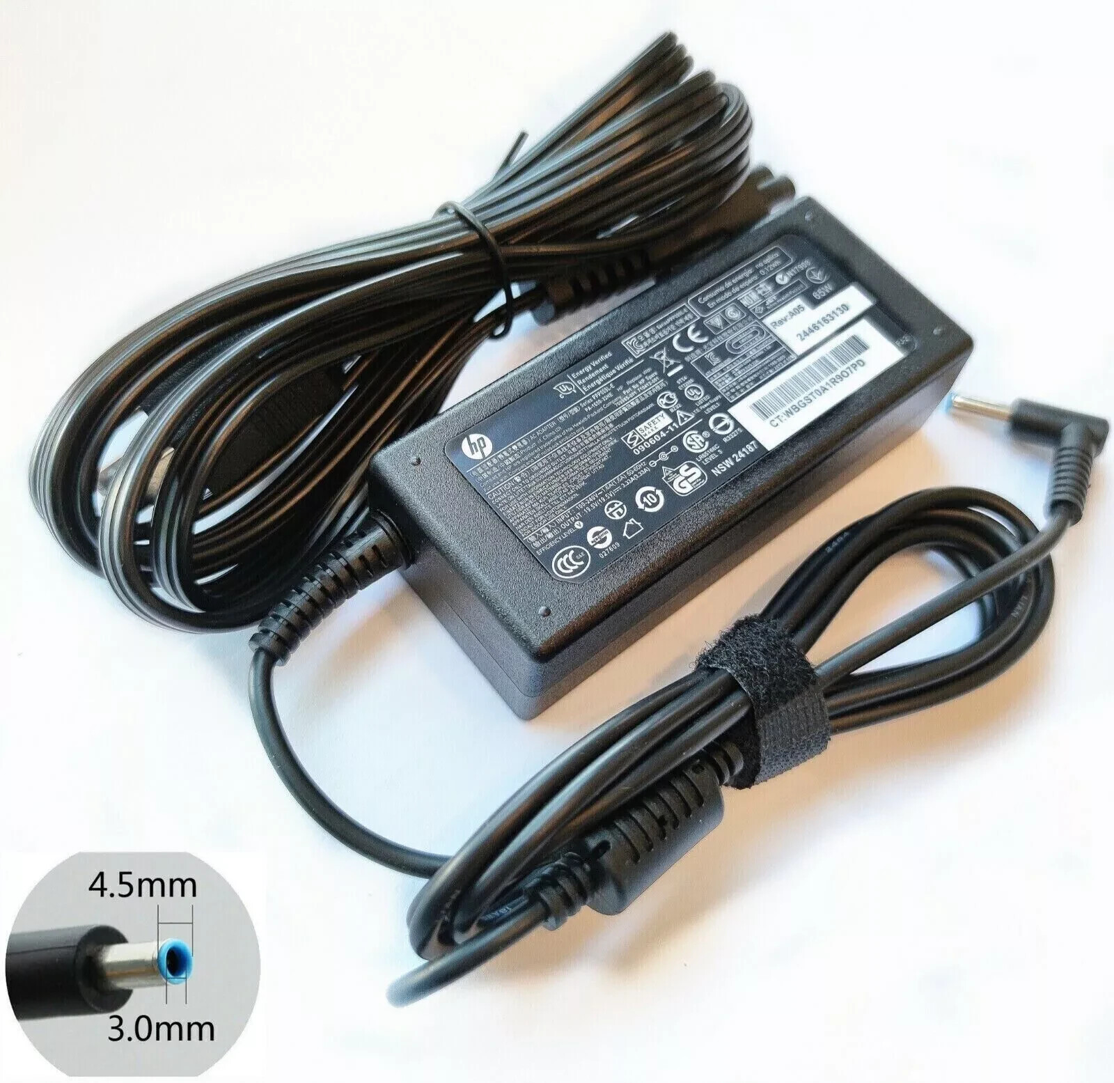 NEW Genuine 90W HP AC Adapter Charger blue tip 19.5V 4.62A Pavilion 710413-001