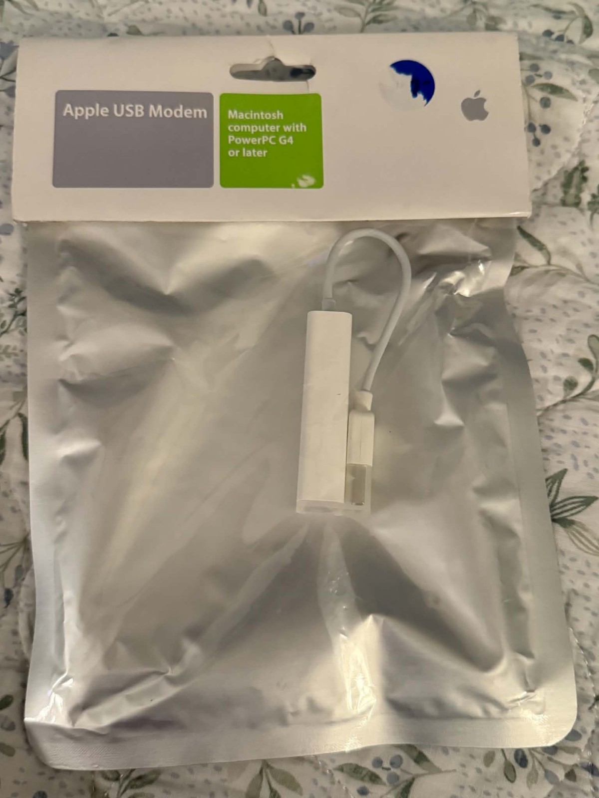 Apple USB Modem MA034Z/A New Sealed Vintage Mac PowerPC G4 56k Dial-Up