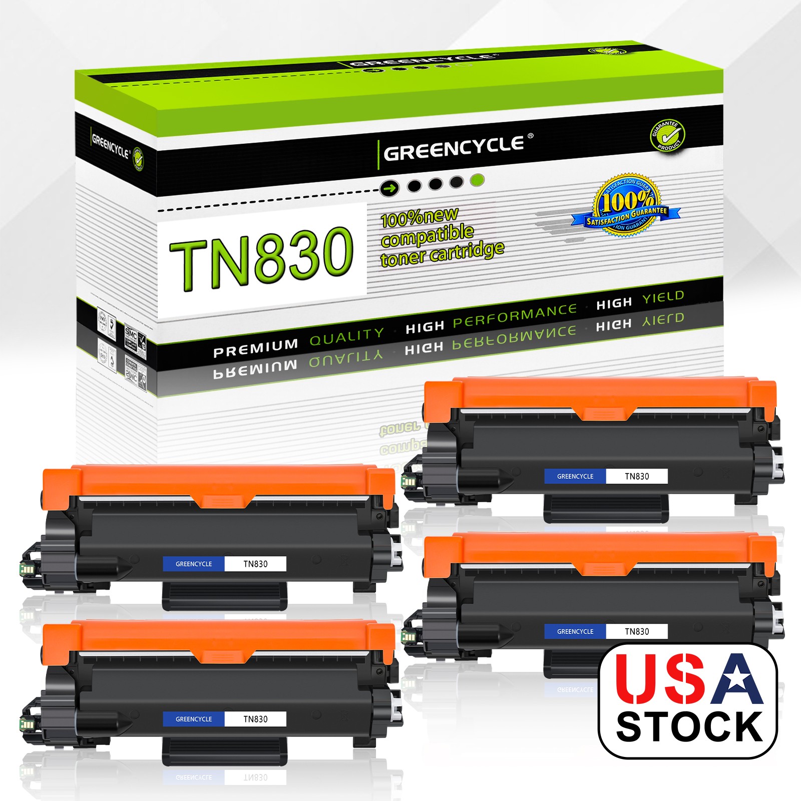 4PK Black TN880 Toner for Brother TN-880 DCP-L5650DN HL-L6400DW HL-L6400DWT