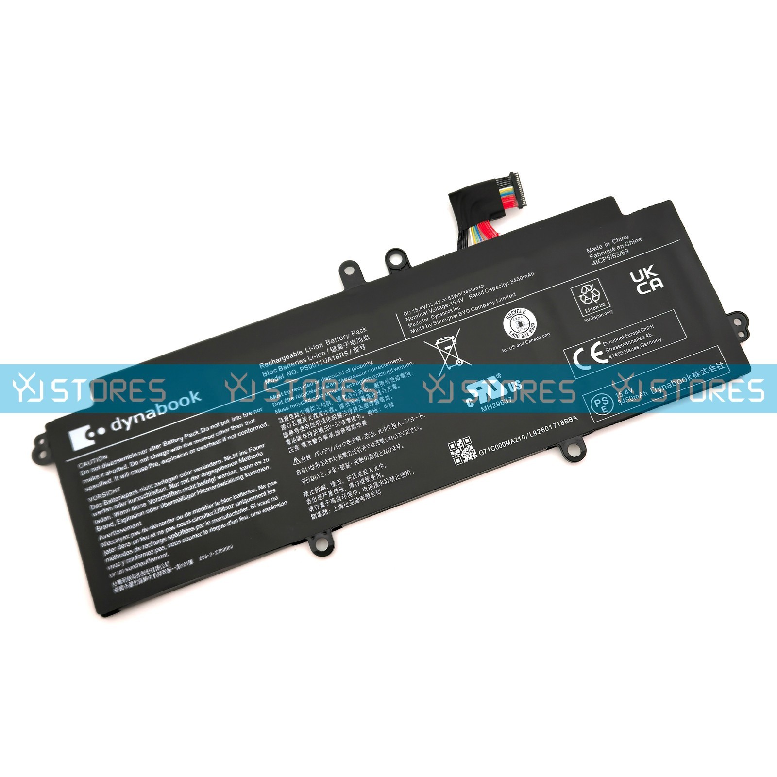 Genuine PS0011UA1BRS OEM Battery for Toshiba Portege X30L-J X30L-K PCR10A-009003