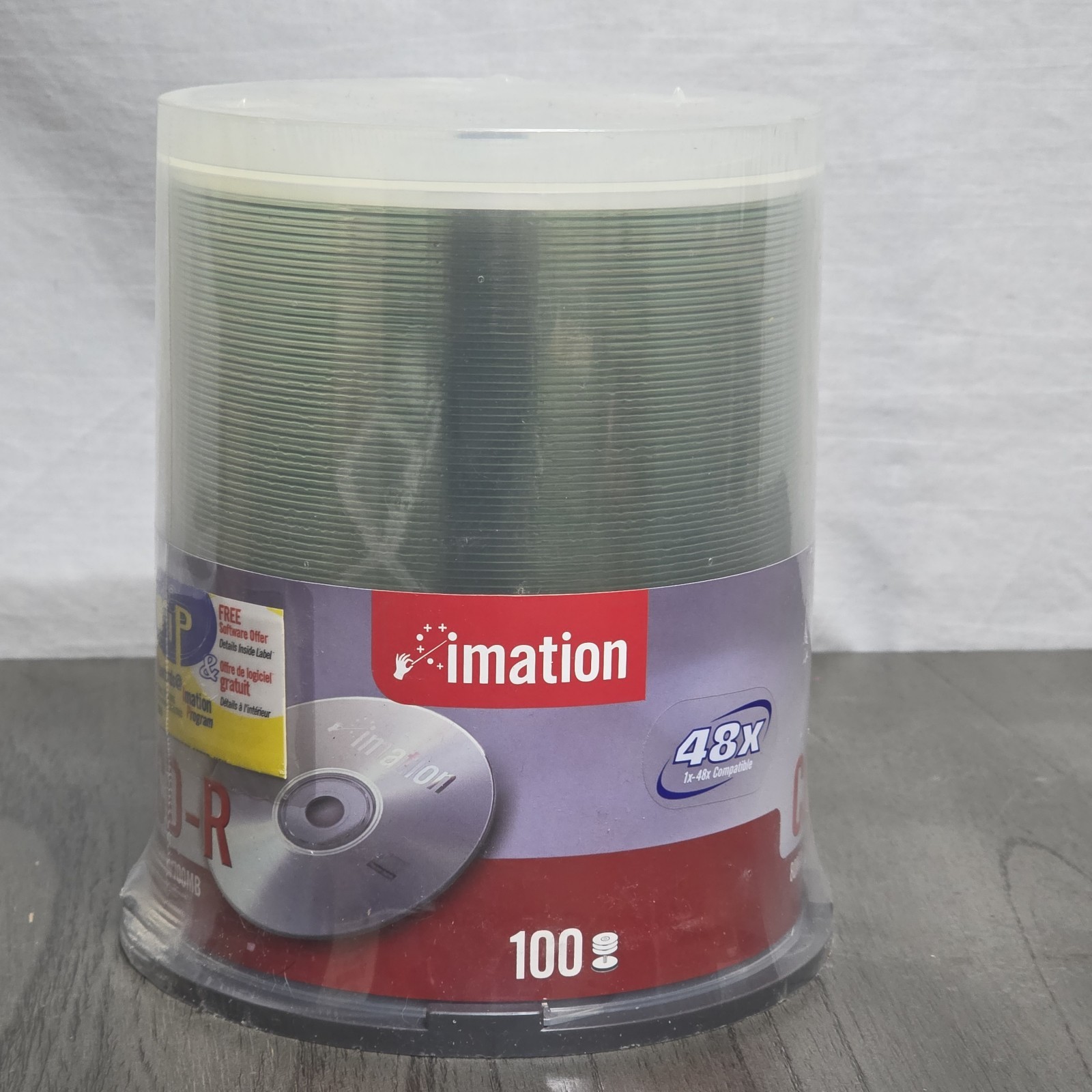 Imation 100 Pk CD-R 700MB/80 Min. *Brand New*