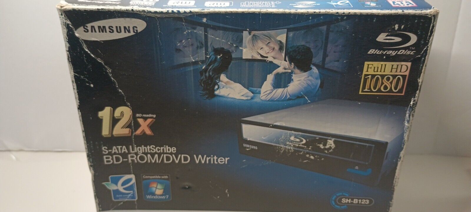 Samsung 12x S-ata Lightscribe BD-Rom/DVD Writer Blu-ray HD 1080 (New Old Stock)