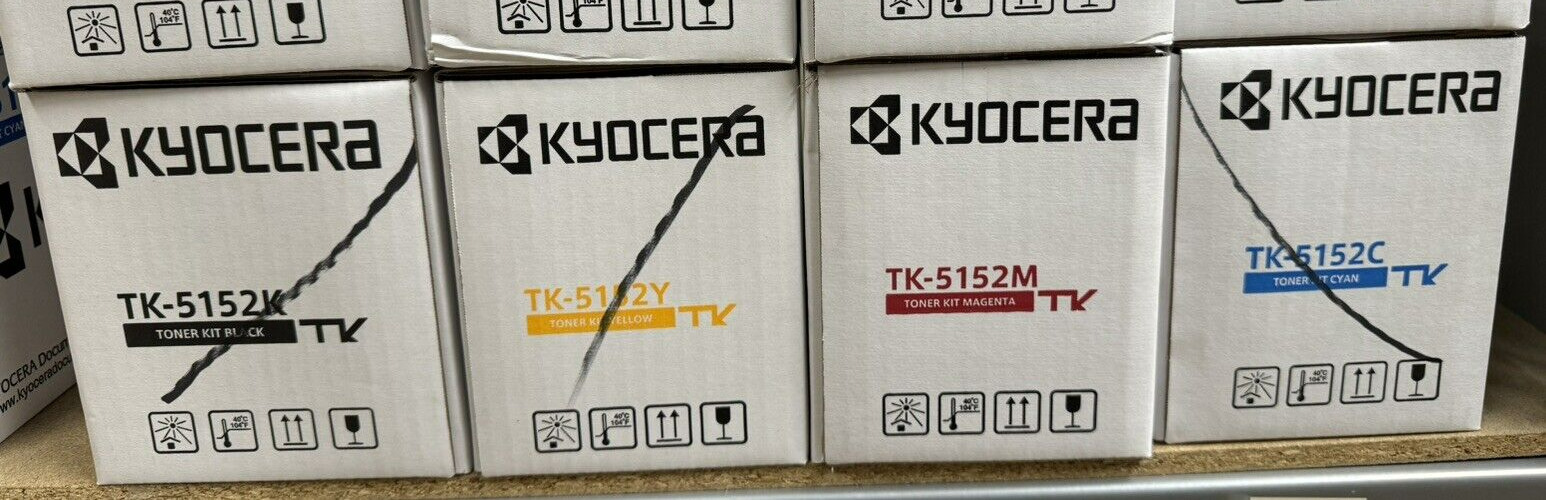 Genuine Kyocera TK-5152 Toner Set CMYK for Ecosys P6035cdn, M6035cidn and M6535 