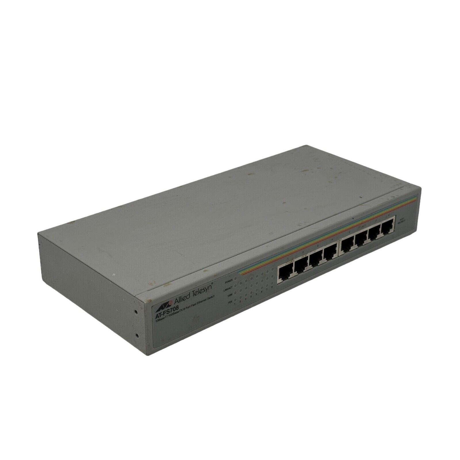Allied Telesyn AT-FS708 10Base-T 100Base-TX 8 Port Ethernet Switch