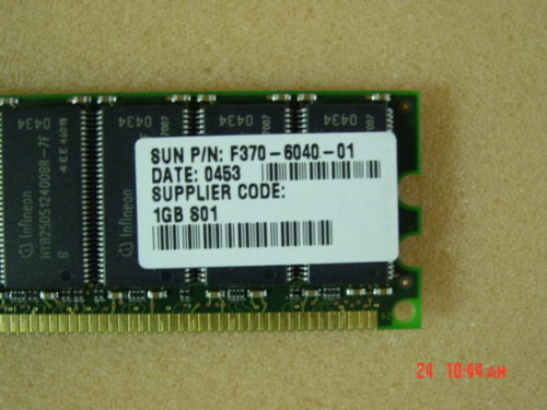 1GB SUN 370-6040 DDR, 266, CL2, ECC, REG