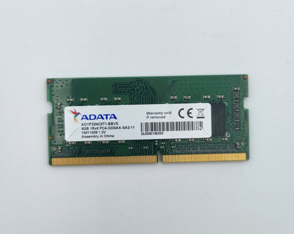 ADATA 8GB DDR4 RAM Card 1Rx8-3200AA-SA2-1