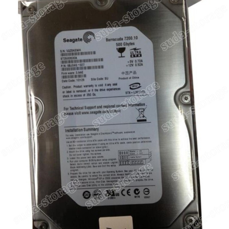 1PCS Seagate Barracuda 7200.10 500GB ST3500630A 7200RPM IDE PATA 3.5" Hard Disk