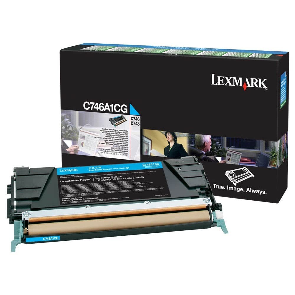 Original Lexmark C746A1CG Cyan Toner. New Sealed Box, We Ship Fast