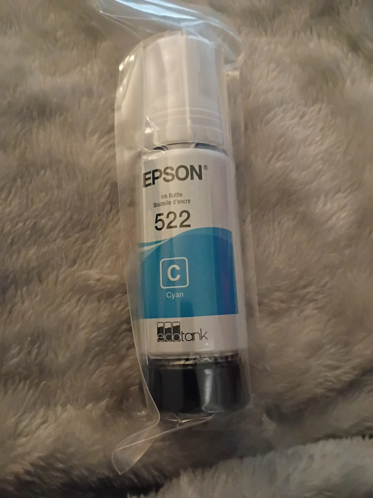 Epsom Cyan Ink Bottle 522 65ml for Canon Printer Ink Refill