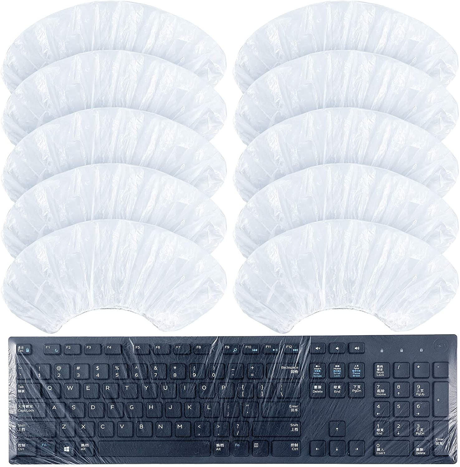 30 Pieces Universal Keyboard Protector Cover Wipeable 0.025mm Disposable Keyboar