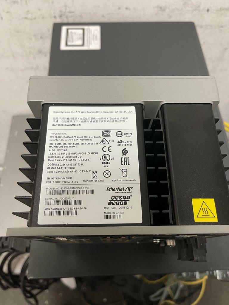 Cisco IE-4000-8GT8GP4G-E Industrial Ethernet Switch FULLY TESTED