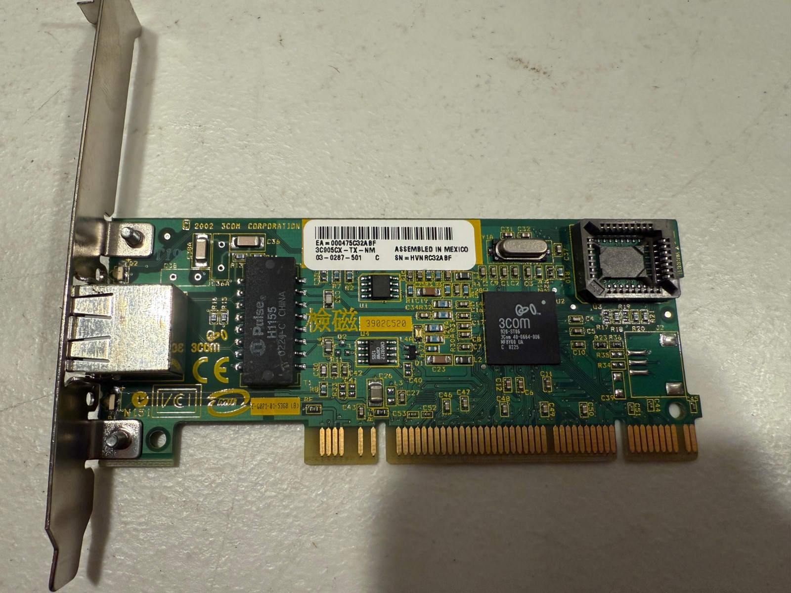 3Com 3C905CX-TX-NM 10/100 PCI Ethernet Network Card 2002