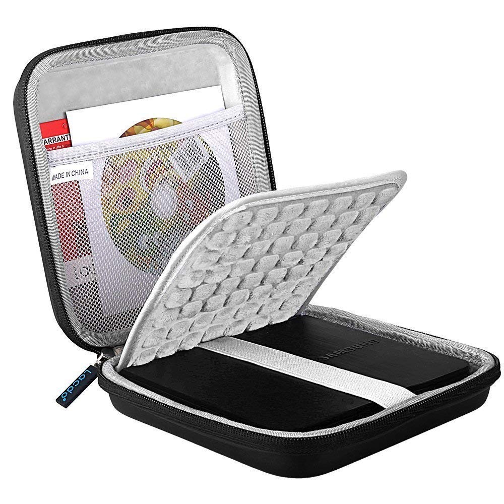 USB CD DVD Writer Blu-Ray & External Hard Drive Protective Storage Case Bag C...