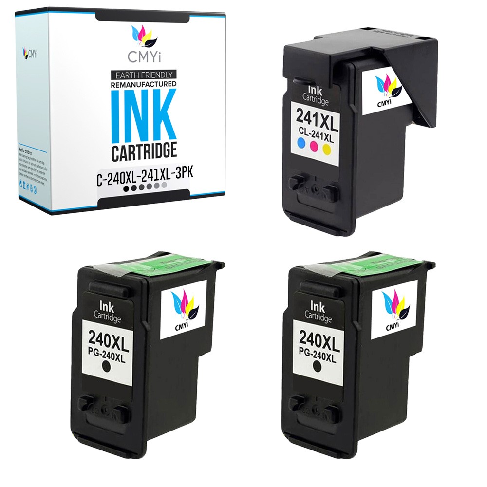 3X CMYi Compatible PG-240XL CL-241XL Ink for Canon PIXMA MX472 MX479 MX512 MX514