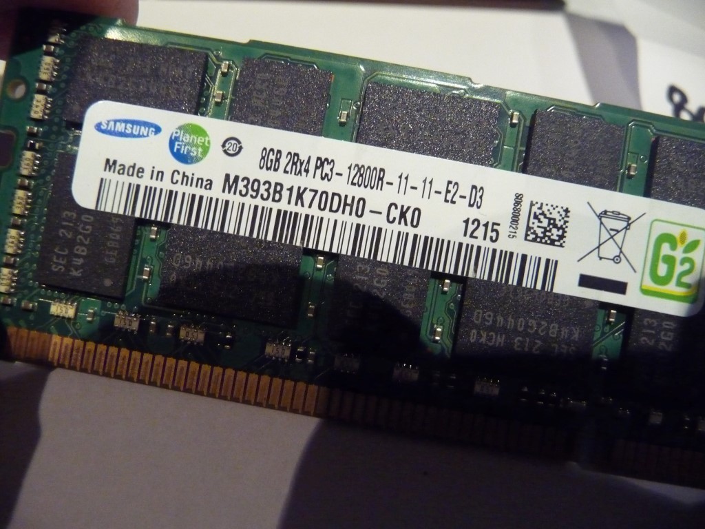 AU SELLER SAMSUNG 8GB PC3-12800R ECC M393B1K70DH0-CK0 SERVER RAM - TESTED 1215
