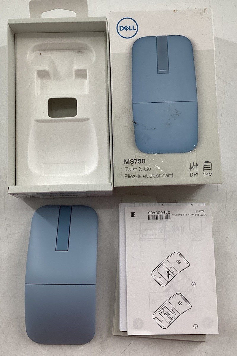 Dell MS700 MS700-BL-R-NA Wireless Bluetooth Mouse 4000 dpi - Misty Blue NEW