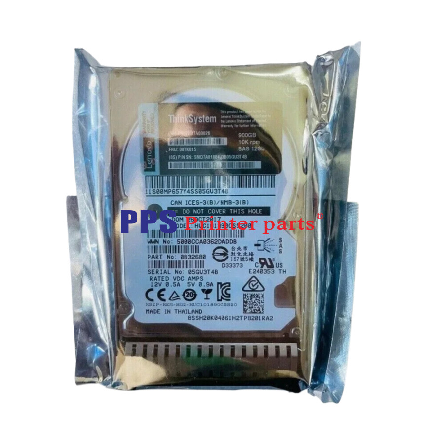 900GB 2.5" 10K 12G SAS HDD Hard Drive Fits For LENOVO IBM 7XB7A00026 00YK015