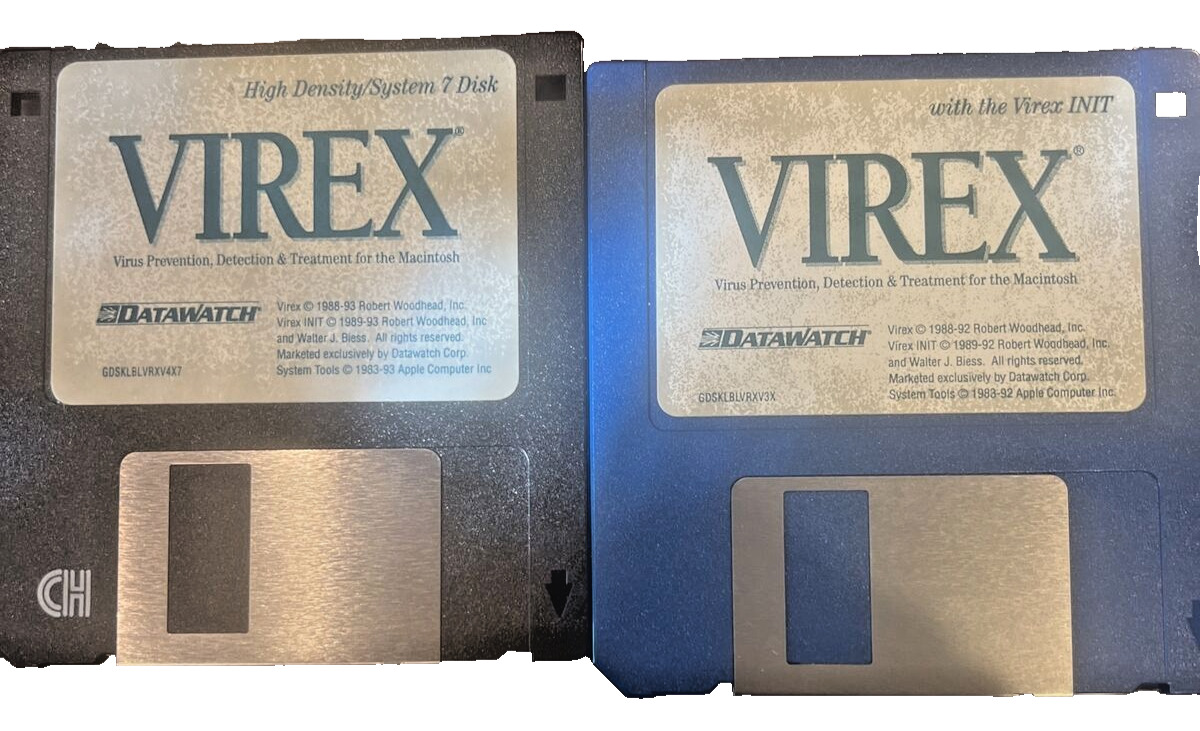 Vintage Virex Virus Protection For The Macintosh 1992