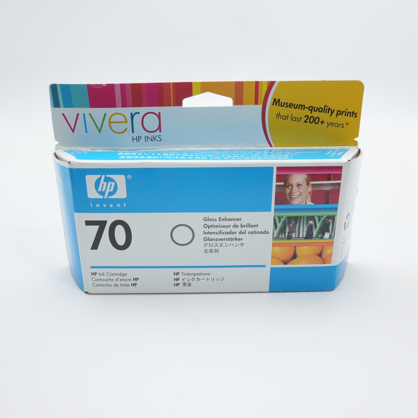 HP 70 130-ml Gloss Enhancer DesignJet Ink Cartridge, C9459A