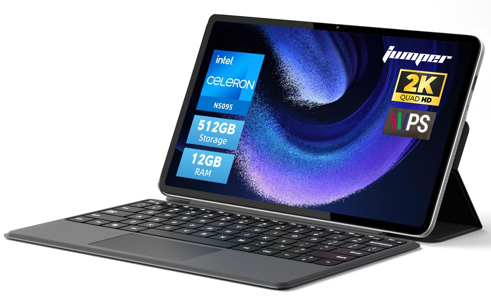 2-in-1 Laptop Tablet,12" 2K Touchscreen, N5095 Processor,12GB RAM 512GB SSD |