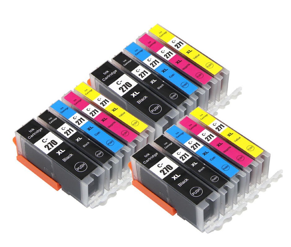 15PK XL Ink Cartridges Replacement for Canon PGI270 CLI271 TS6020 MG6820 MG6822