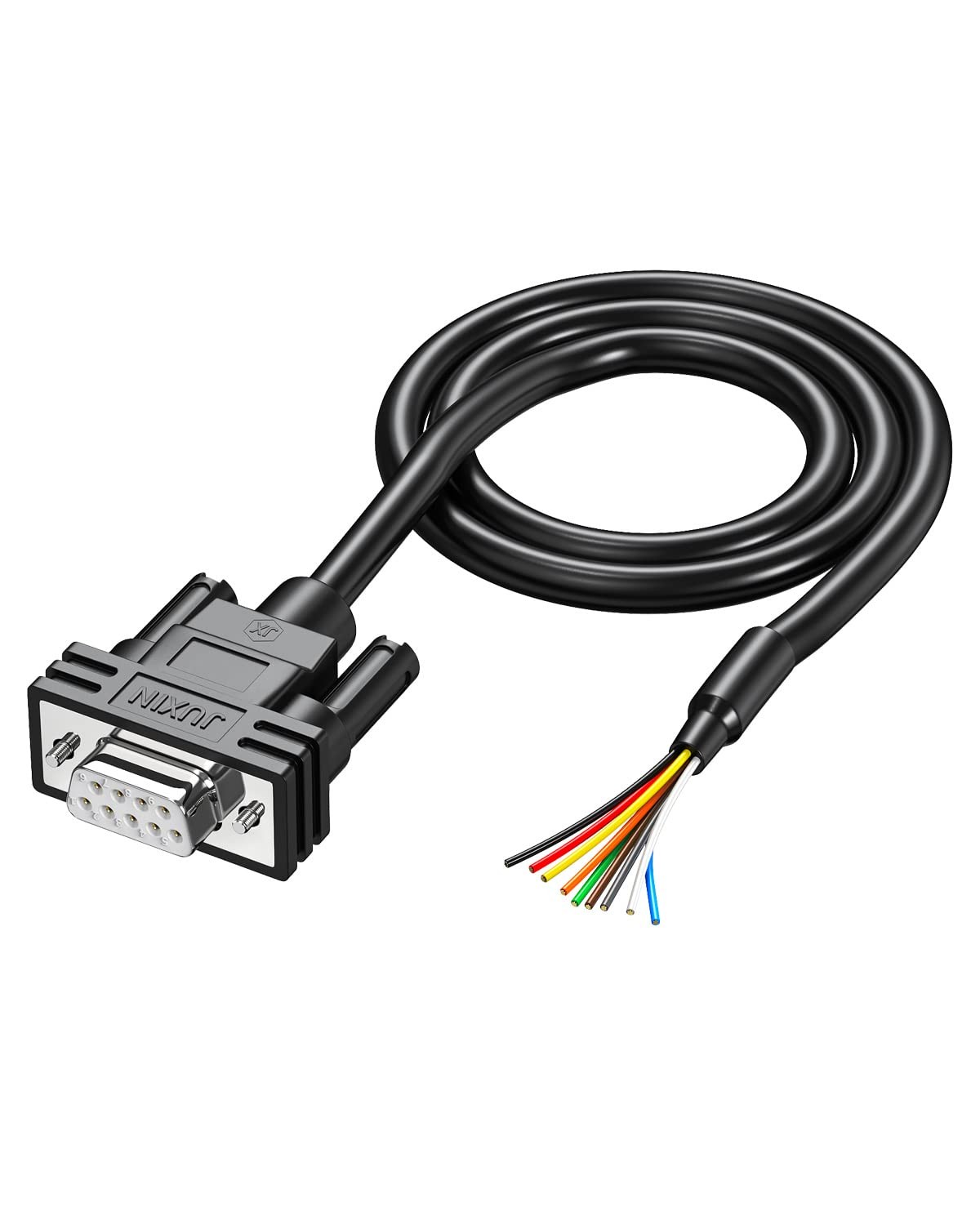 DB9 Female Connector to Bare Wire END, D-SUB 9 pin RS232 Serial Extension...