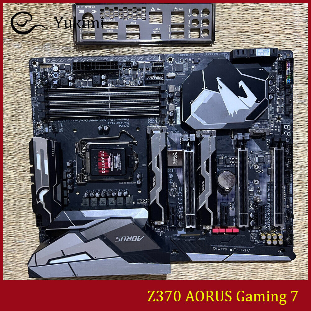 FOR GIGABYTE Z370 AORUS Gaming 7 DDR4*4 LGA1151 64GB HDMI Motherboard Test OK
