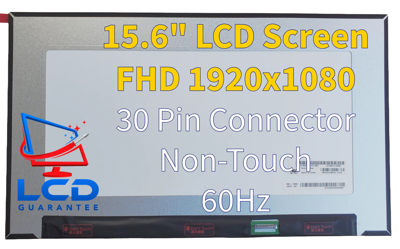 HP M22913-001 60Hz FHD 15.6" Non-Touch LCD Laptop Screen Replacement No Tab